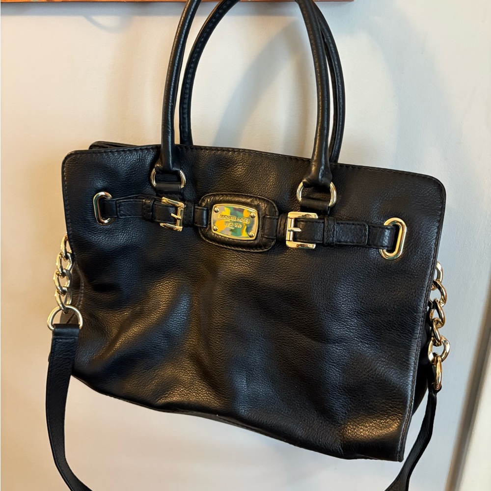Michael Kors Black Leather Handbag